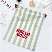 Sac de rangement en toile à cordon, en tissu épais, anti-poussière, avec logo imprimé personnalisé, pour cosmétiques, vente en gros