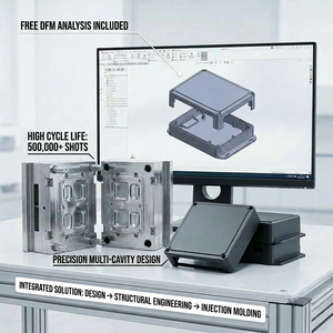 Diseño Industrial y Desarrollo de Productos en un Solo Lugar, Ingeniería Estructural <span class=keywords><strong>CAD</strong></span> 3D |   Molde de Inyección para Carcasas Electrónicas Personalizadas - Product Image 1