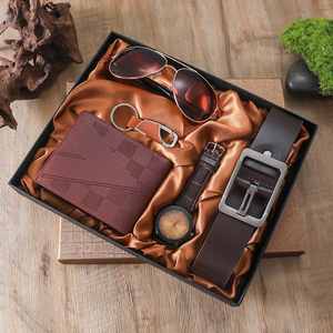 Hot-Selling Wholesale Creative Combination Leather Eco-friendly Casual <b>Suit</b> <b>Men</b> Business Gift Set Digital Printed Gift Set - Product Image 5