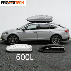 Boîte <span class=keywords><strong>de</strong></span> <span class=keywords><strong>toit</strong></span> pour véhicule Feigeer Tech, plusieurs capacités, étanche, en ABS, universelle, portable, pour SUV, MPV, fourgonnette - Product Image 2