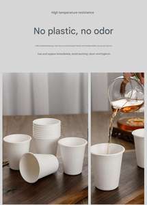 Vasos de Papel para Café de Doble Pared con Tapa, Personalizables OEM ODM, para Café y Té - Product Image 6