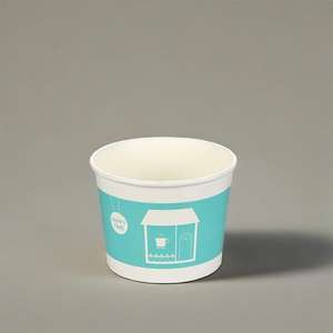 Vente en gros de barquettes jetables pour porridge, personnalisables avec logo, couleur blanche, en papier, pour soupe, bol ou tasse - Product Image 3