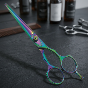 Ciseaux de barbier professionnels pour coiffeur, nouveau, pour coupe de cheveux, multi-couleurs, pour coiffure - Product Image 2
