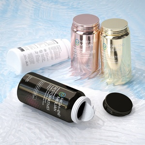 Customized Printed logo Matte Black Metal Packing Tin Jar for Medicine Aluminum Packaging <b>Container</b> for Tablets - Product Image 1