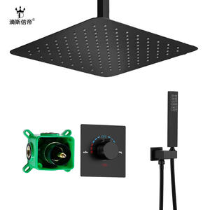 Juego de Ducha de Acero Inoxidable Oculto, Montado en la Pared, con Válvula Mezcladora de Agua Fría y Caliente Preincrustada, Accesorios de Baño - Product Image 5