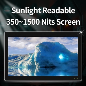 350-1000nits Alto brillo Resistencia capacitiva Pantalla <span class=keywords><strong>LCD</strong></span> industrial IP65 <span class=keywords><strong>Monitor</strong></span> de pantalla táctil a prueba de agua - Product Image 2