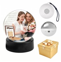 Lampe vidéo 3D personnalisée en forme de boule de cristal, jouable, avec mémoire vidéo, cadeau unique et personnalisé pour la Fête des Mères