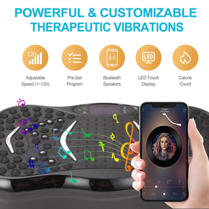 Plataforma <span class=keywords><strong>Vibratoria</strong></span> Vertical de Alta Calidad, Fabricada con ABS Ecológico, para Ejercicios en Casa, Masajes, Moldeamiento Corporal y Pérdida de Grasa Abdominal - Product Image 6