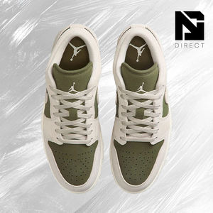 Air Jordan 1 Low 'Medium Olive' Chaussures de style tendance pour la marche, baskets de basketball Jordan - Product Image 3