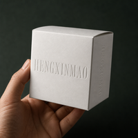 Boîtes de soins de la peau de luxe blanches personnalisées, logo en relief, texture carrée pliable, pour l'emballage des soins personnels, OEM