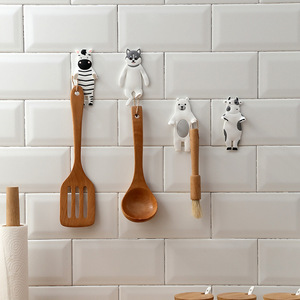 Cartoon Bending <b>Hook</b> Creative Home Storage Adhesive <b>Wall</b> Hanging <b>Hook</b> for <b>Key</b> Glasses Door Rear for Bathroom Storage - Product Image 4