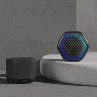 Draagbaar voor 5.3 luidspreker Wekker FM-radio TF-kaart Handsfree bellen Thuis Mini Plastic luidspreker Batterijduur 5-10 uur