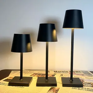 Lampada de mesa com fio para restaurante, lâmpada de mesa com led para mesa, Tischlampe Nordic, Zafferano Poldina, recarregável, operada por bateria, ideal para clientes