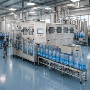 Machine de remplissage automatique <span class=keywords><strong>d</strong></span>'<span class=keywords><strong>eau</strong></span> minérale en fûts de <span class=keywords><strong>5</strong></span> gallons, ligne de production de lavage et de bouchage de bouteilles de 20 L pour l'<span class=keywords><strong>eau</strong></span> potable pure - Product Image 1