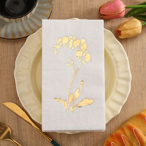 Floral Print Paper Napkins 330mmx400mm Disposable Themed Party Hotel Use - Product Image 3