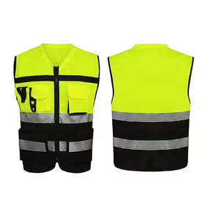 Chaleco de seguridad con cinta reflectante de alta visibilidad Ropa DE TRABAJO personalizable de suministro de fábrica Uso DE TRABAJO certificado - Product Image 3