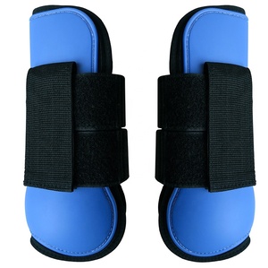 Ngựa Bền PU Shell Neoprene Fetlock Bảo Vệ Khởi Động Móc & Vòng <span class=keywords><strong>L</strong></span>ặp Fastener Đóng Cửa Khởi Động - Product Image 3