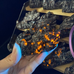 <span class=keywords><strong>Cabeza</strong></span> <span class=keywords><strong>de</strong></span> Dragón <span class=keywords><strong>de</strong></span> Cristal Yooperlite Tallada a Mano, Cristal Natural con Reacción UV, para Decoración y Regalo, en Oferta - Product Image 5