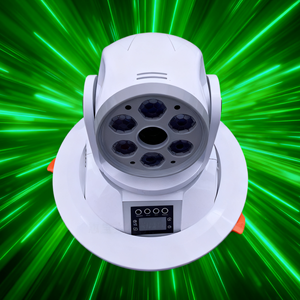 Unoxine 30W + 5*<span class=keywords><strong>10W</strong></span> RGBW <span class=keywords><strong>4</strong></span>-<span class=keywords><strong>in</strong></span>-<span class=keywords><strong>1</strong></span> <span class=keywords><strong>Led</strong></span> Laser màu xanh lá cây cho ánh sáng với DMX512 kiểm soát IP20 đánh giá - Product Image 3