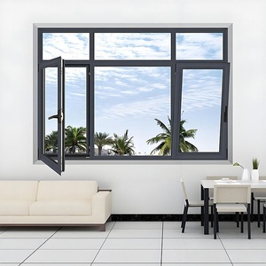 Fenêtre triple vitrage insonorisée en aluminium avec joint en caoutchouc, pour chambre et studio d'enregistrement, à bascule et à rotation, pour une ambiance silencieuse - Product Image 6