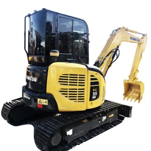 Excavatrices Komatsu PC55MR d'origine japonaise, mini-excavatrice de 5 tonnes |   Mini-pelle hydraulique compacte pour pompe hydraulique Kawasaki - Product Image 1