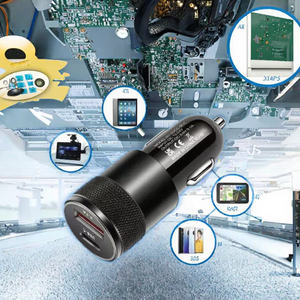 USB Loại-C xe sạc 18W + 3.0 nhanh chóng sạc 12W đầu ra 15W bảo vệ tương thích PD Loại C điện thoại di động các thiết bị khác QC3.0 - Product Image 5