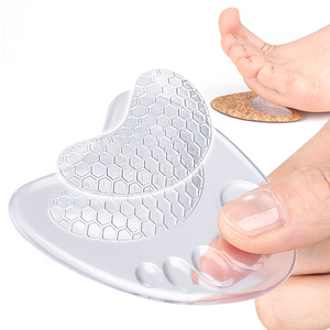 Nouvelles semelles <span class=keywords><strong>en</strong></span> gel souple à cinq doigts avec soutien de la voûte plantaire, antidérapantes, absorbant les chocs, soulageant la pression, réductrices de taille pour chaussures, coussinets d'avant-pied pour talons hauts - Product Image 3