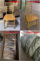 Chaises Chiavari en résine dorées empilables pour événements, banquets, hôtels et mariages – Vente en gros