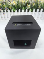 Impresora Térmica de Recibos de Escritorio de 3 Pulgadas con Cortador Automático de 80 mm, Puerto USB+LAN, Puerto de Red de Alta Velocidad para Pequeños Comercios y Tiendas