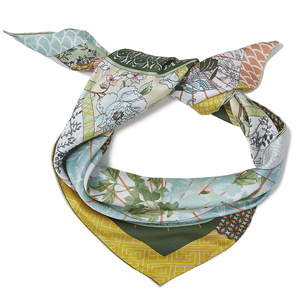 Fabricant d'écharpe professionnel impression à la main impression numérique <span class=keywords><strong>foulard</strong></span> carré en <span class=keywords><strong>soie</strong></span> pour femme avec nos propres conceptions - Product Image 6