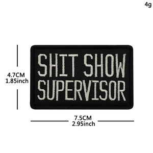 Accessoires de films et séries télévisées européennes et américaines : Patchs tactiques brodés faits main, Badges de moral pour fans, à coudre sur chapeaux en tissu non tissé - Product Image 4