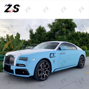 ZS utilisé pour Rolls Royce <span class=keywords><strong>Wraith</strong></span> mise à niveau M Style carbone forgé motif pare-chocs avant et arrière jupes latérales et aileron arrière Bodykit - Product Image 5