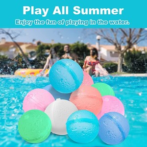 Globos de Agua de Silicona Reutilizables, de Relleno Rápido y Autosellantes, para Niños, Juegos de Agua al Aire Libre, Piscina, Playa, Juguetes de Verano - Product Image 2