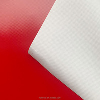 Tissu double face de bâche de PVC 750gsm imperméable ignifuge anti-rouille résistant à la tache toile de tente enduite de modèle de bloc