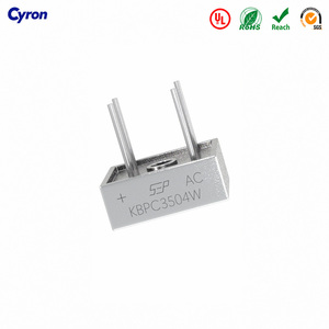 SEP KBPC3504W KBPCW Serie Einphasiger Brückengleichrichter 4-Pin Metallgehäuse 35A 400V für Stromversorgung Neu - Product Image 1
