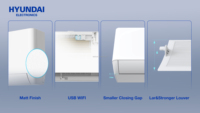 Climatiseur résidentiel HYUNDAI, solution de refroidissement 12000 BTU, sans onduleur, R410A, unité de climatisation de type split