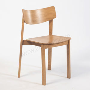 Kursi Makan Oak padat Premium dengan desain minimalis kursi kayu halus dan lapisan akhir alami untuk Hotel dan pernikahan - Product Image 6