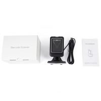 Lector de Matriz de Datos de Escritorio con Sensor Automático, Lector de Códigos de Barras USB para Supermercado, Lector de Códigos QR 1D 2D, Escáner de Códigos de Barras MP6300IR 2D