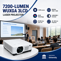 Projecteur laser Home Cinema 7200 lumens WUXGA 3LCD Grand écran pour cinéma maison et divertissement