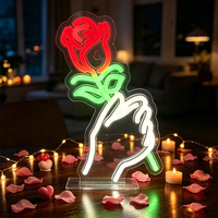 Acryl-LED-Neonschild mit Herzdesign USB-Betrieben IP44-Zertifiziert für Valentinstag Hochzeitsdekoration