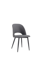 Chaise de salle à manger rembourrée avec structure en acier moderne pour usage commercial dans les restaurants, les hôtels, les bars à domicile