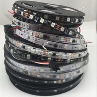 Bande LED RGB avec contrôleurs, bande lumineuse LED RGB, éclairage de fond TV, éclairage de voiture 12V RGB, éclairage intérieur de voiture WS2812B