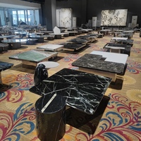 Nordique Unique Desjgn marbre naturel meubles de salon modernes Table en marbre Table d'appoint centrale Table en marbre Onyx