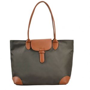 กระเป๋าแฟชั่นผ้าแคนวาส PU สีพื้นเรียบง่าย สายสะพายไหล่สีพื้น  ขนาดใหญ่  จุของได้เยอะ  ลายปรับแต่งได้  พร้อมช่องใส่ของ  รุ่น Black Belt - Product Image 2