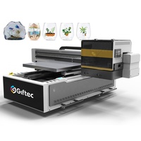 Impresora UV Plana Giftec DTF A1 6090, Máquina de Impresión de Tarjetas de Visita, Impresora de Etiquetas, Impresión UV Digital de Fotos para Regalos Acrílicos