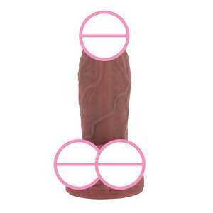 Jouet sexuel de gros gode noir réaliste de couleur profonde avec des godes à ventouse pour les femmes énorme gode réaliste pour la femme - Product Image 2