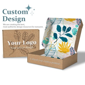 Eco Friendly Luxury Custom Design Logo Good Price High Quality Kraft Paper Printed Foldable Corrugated <b>Box</b> Mailers - Product Image 1