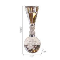 Porte-bougie en cristal de luxe de style nordique - Design créatif, aromathérapie, accessoire photo, décoration d'intérieur pour salon, table à manger