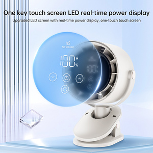 2025 Mới Nhất Mô Hình Thông Minh Clip Fan Màn Hình Cảm Ứng Xách Tay Turbo Blade Fan Cho Xe Đẩy Em An Toàn Cho Hộ Gia Đình Ngoài Trời Khách Sạn Sử Dụng Pin - Product Image 4