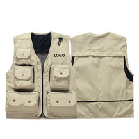 Gilet multi-poches de haute qualité en gros, personnalisable avec logo, imperméable, réversible et respirant, idéal pour la pêche et la chasse
